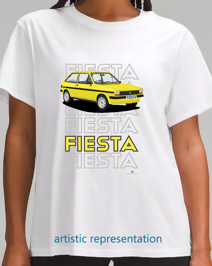 Ford Fiesta Mk1 S in Yellow T Shirt