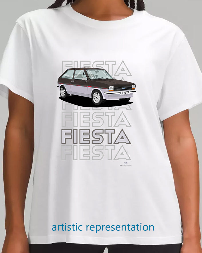 Ford Fiesta Mk1 Bravo in Brown T Shirt