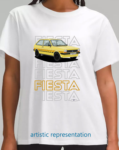 Ford Fiesta Mk1 Festival in Yellow T Shirt