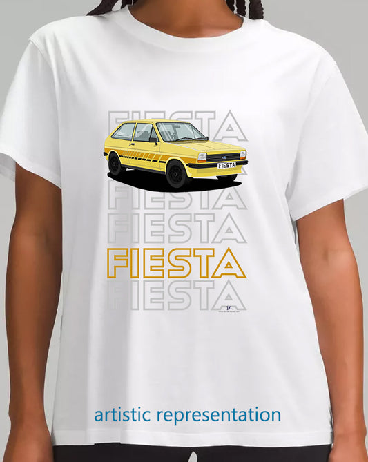 Ford Fiesta Mk1 Festival in Yellow T Shirt