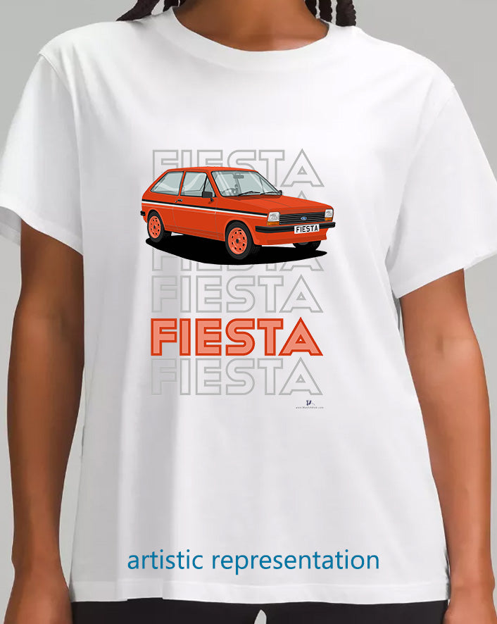 Ford Fiesta Mk1 Firefly in Red T Shirt