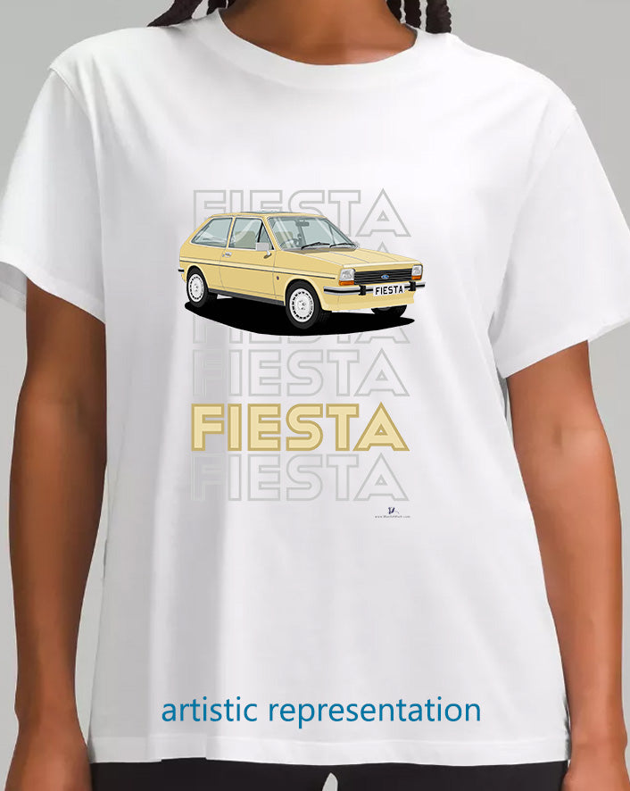 Ford Fiesta Mk1 Ghia in Gold T Shirt