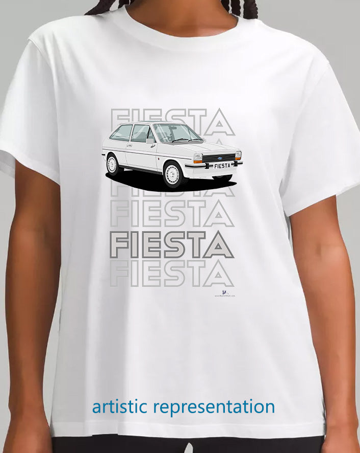 Ford Fiesta Mk1 Ghia in Silver T Shirt