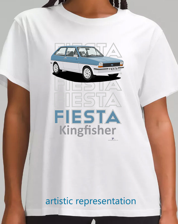 Ford Fiesta Mk1 Kingfisher Art T Shirt