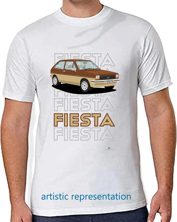 Ford Fiesta Mk1 Sandpiper in Brown T Shirt