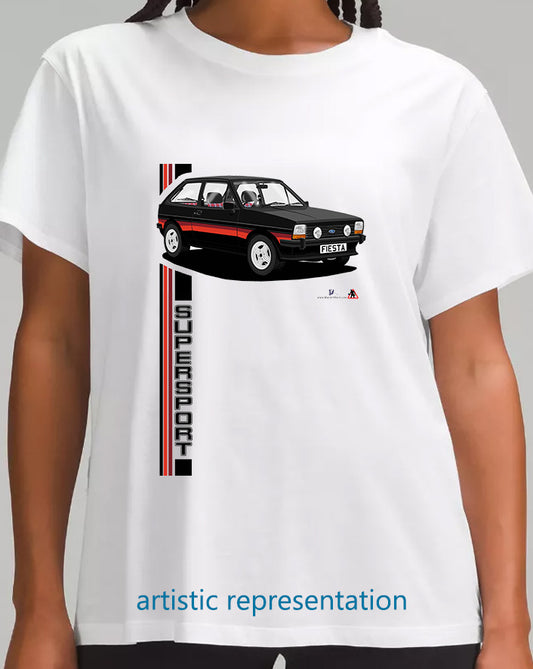 Ford Fiesta Mk1 SuperSport in  Black T Shirt
