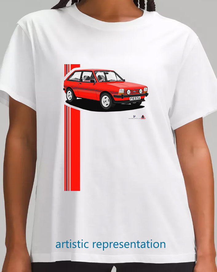 Ford Fiesta Mk1 SuperSport in  Red T Shirt