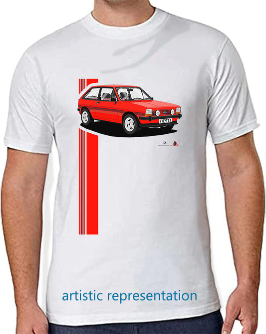 Ford Fiesta Mk1 SuperSport in  Red T Shirt