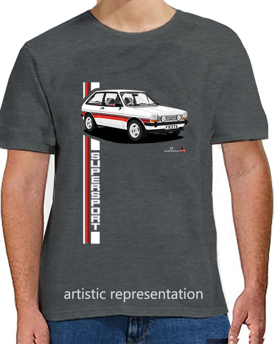 Ford Fiesta Mk1 SuperSport in  White T Shirt