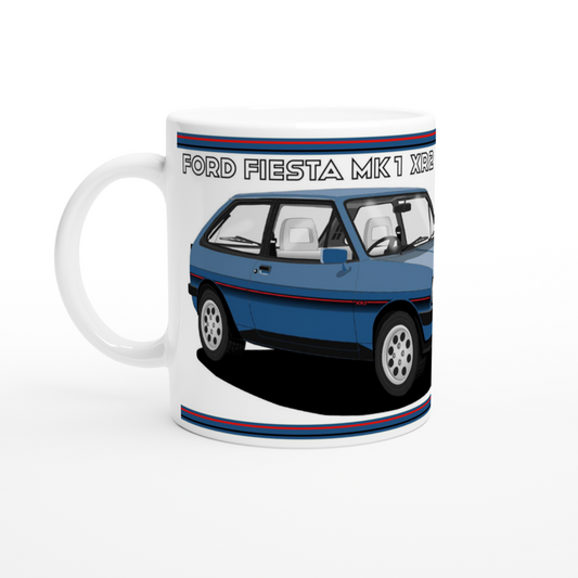 Ford Fiesta MK1 XR2 in Blue Art Car Mug