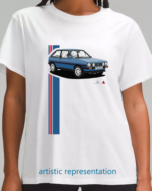 Ford Fiesta Mk1 XR2 in Blue T Shirt