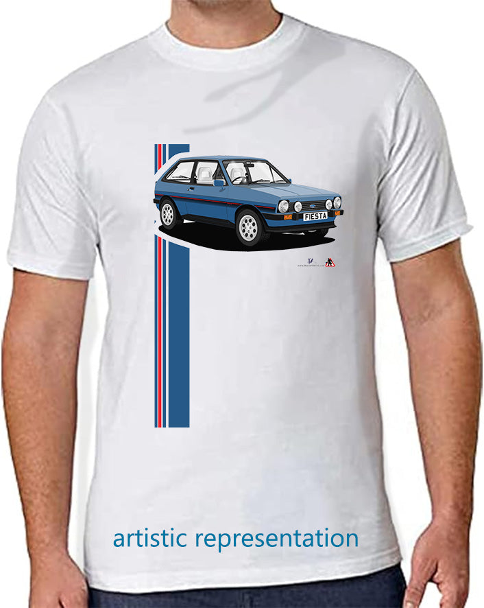 Ford Fiesta Mk1 XR2 in Blue T Shirt