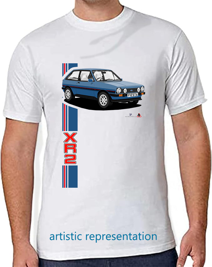 Ford Fiesta Mk1 XR2 in Blue T Shirt