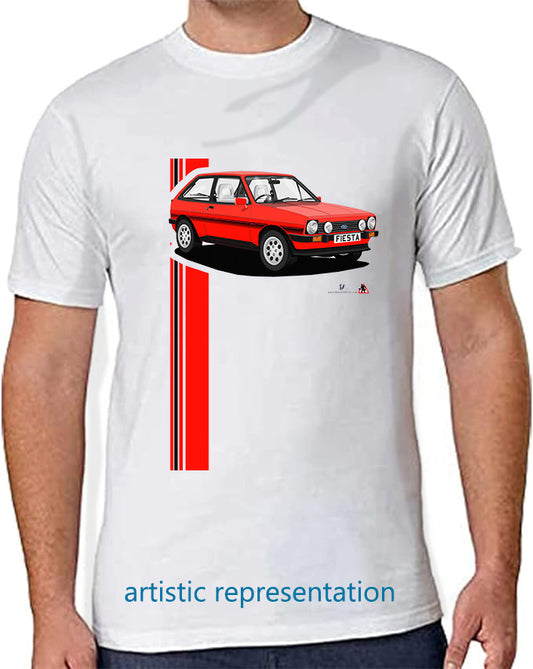 Ford Fiesta Mk1 XR2 in Red T Shirt