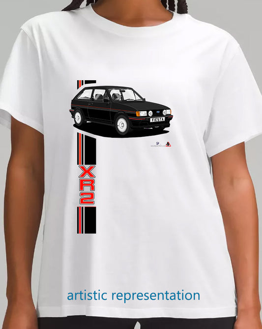 Ford Fiesta Mk2 XR2 in Black T Shirt