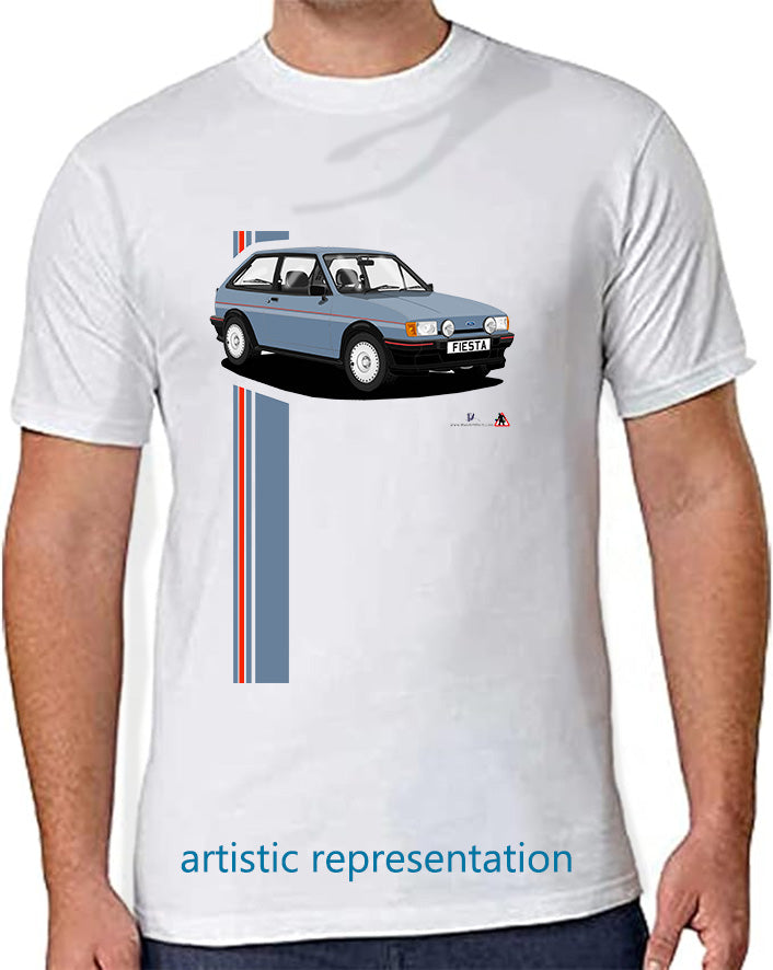 Ford Fiesta Mk2 XR2 in Blue T Shirt