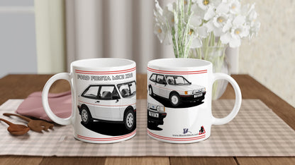 Ford Fiesta Mk2 XR2 in Silver Art Mug