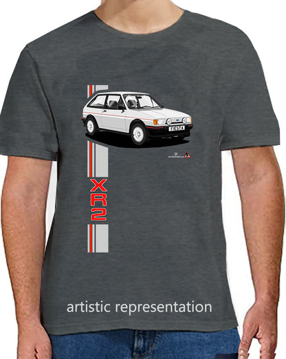Ford Fiesta Mk2 XR2 in Silver T Shirt