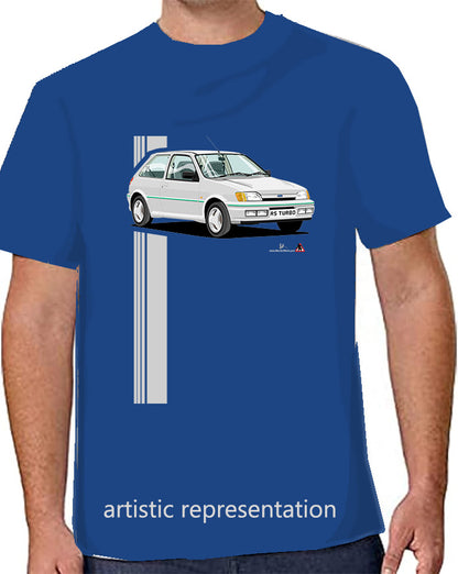 Ford Fiesta Mk3 RS Turbo in Silver T Shirt