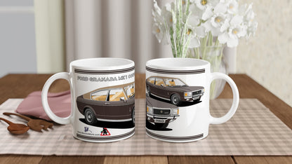 Ford Granada Mk1 Coupe in Bronze Art Mug