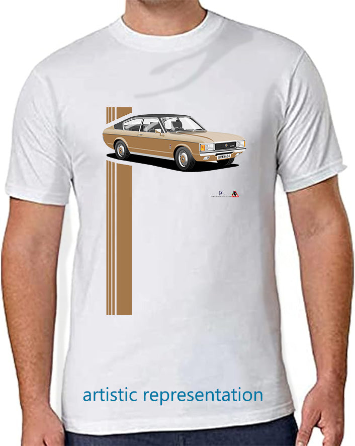 Ford Granada Mk1 Coupe in Gold T Shirt