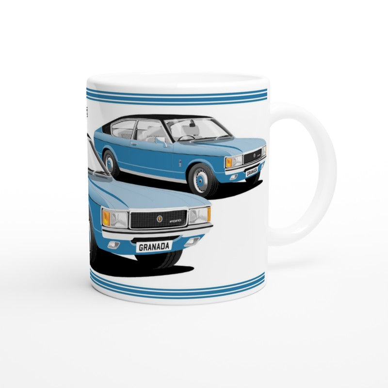 Ford Granada Mk1 Coupe in Metallic Blue Art Mug