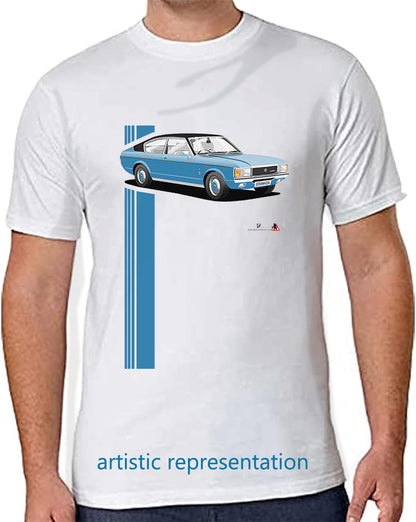 Ford Granada Mk1 Coupe in Metallic Blue T Shirt