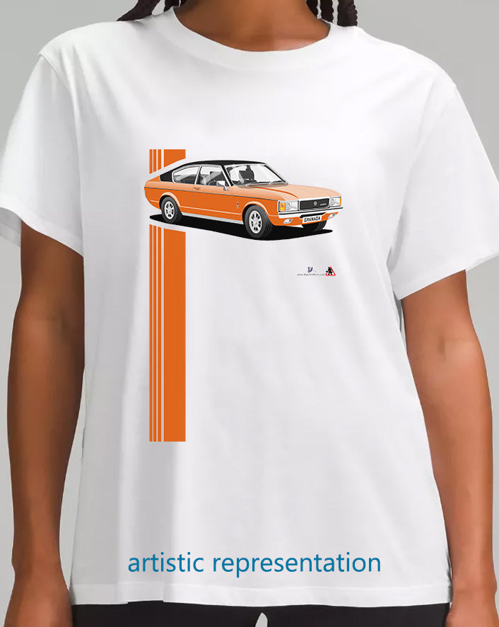 Ford Granada Mk1 Coupe in Orange T Shirt