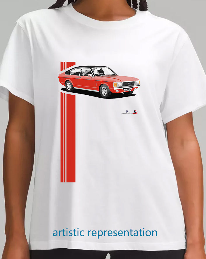 Ford Granada Mk1 Coupe in Red T Shirt