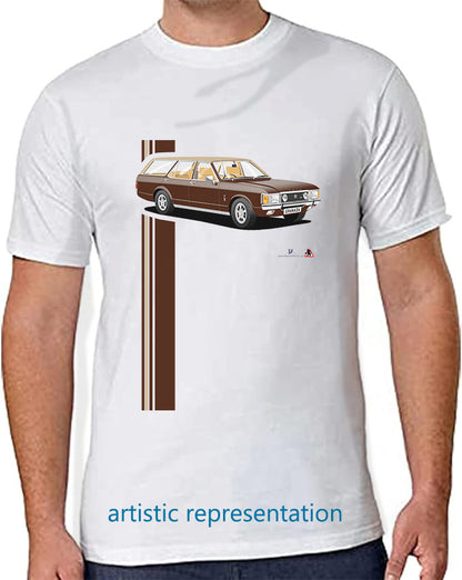 Ford Granada Mk1 Estate in Brown T Shirt