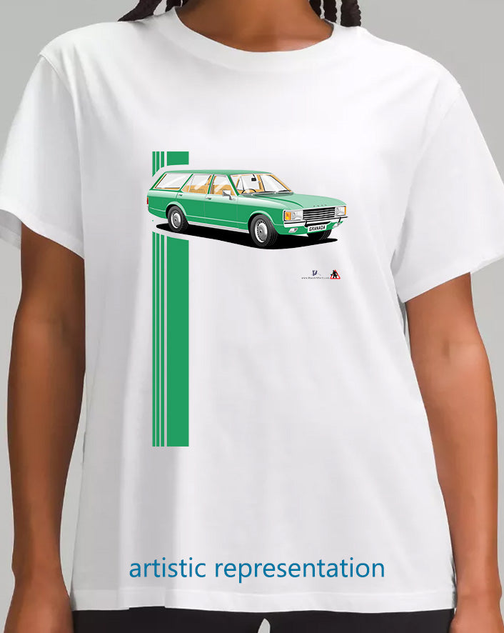 Ford Granada Mk1 Estate in Green T Shirt