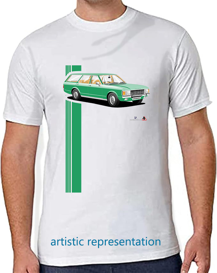 Ford Granada Mk1 Estate in Green T Shirt