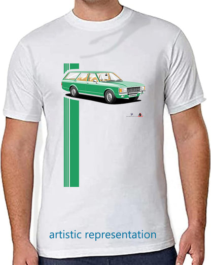 Ford Granada Mk1 Estate in Green T Shirt