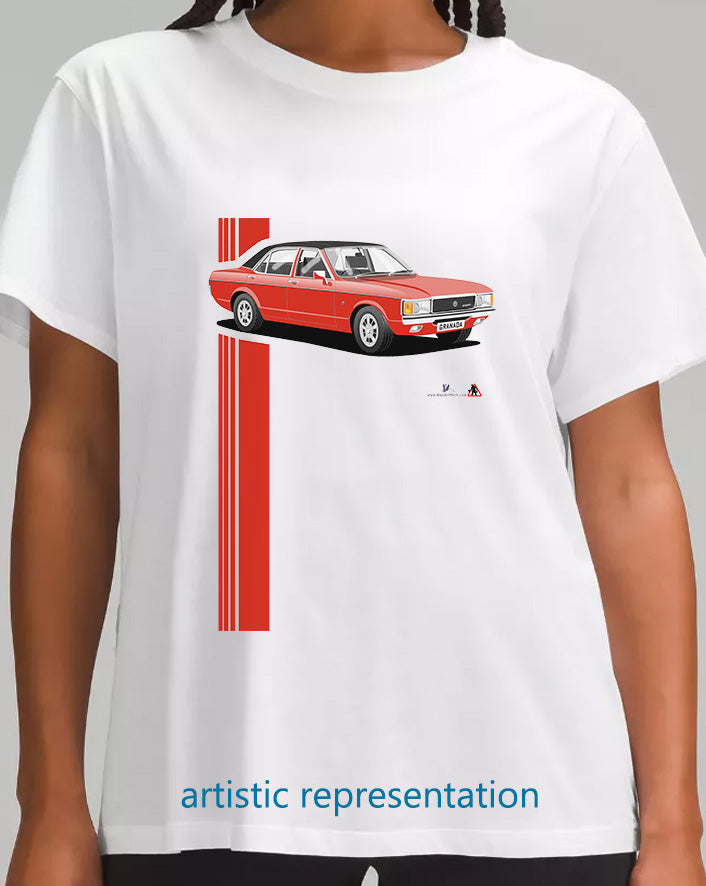 Ford Granada Mk1 Ghia in Red T Shirt