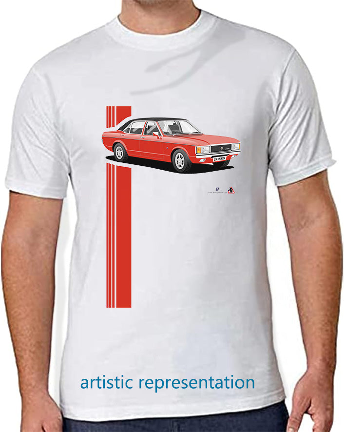 Ford Granada Mk1 Ghia in Red T Shirt