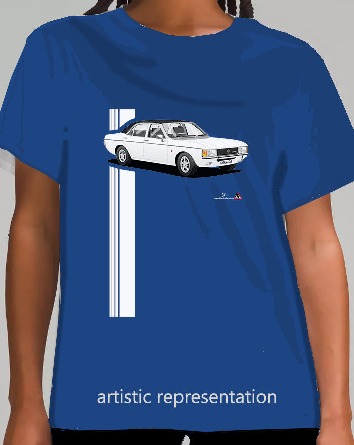 Ford Granada Mk1 Ghia in White T Shirt