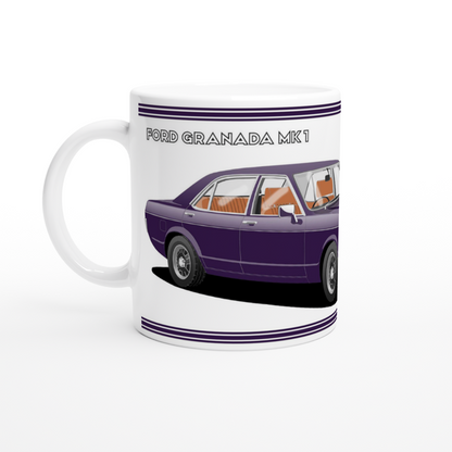 Ford Granada Mk1 in Purple Art Mug