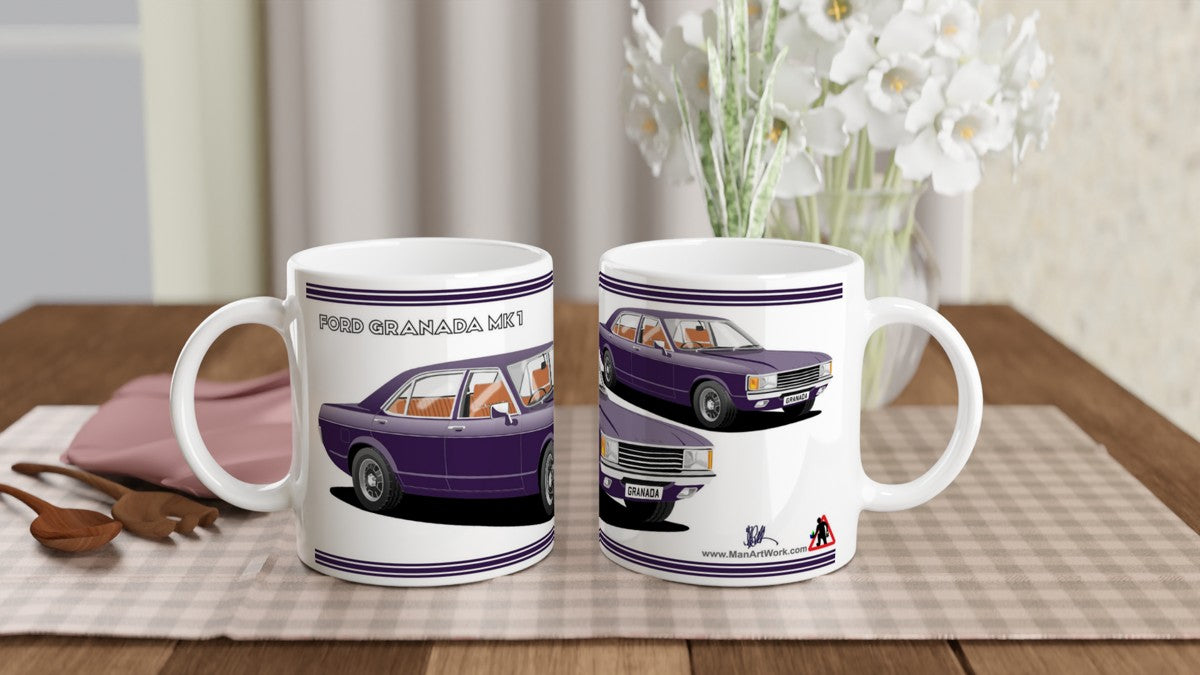 Ford Granada Mk1 in Purple Art Mug