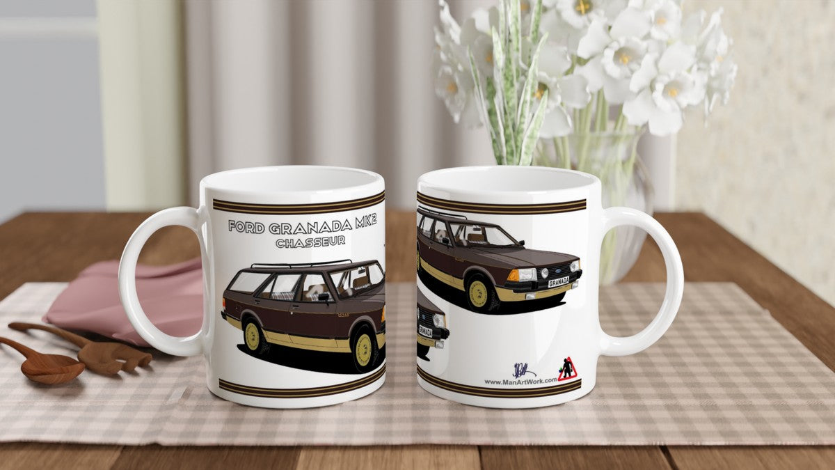 Ford Granada Mk2 Chasseur Art Mug