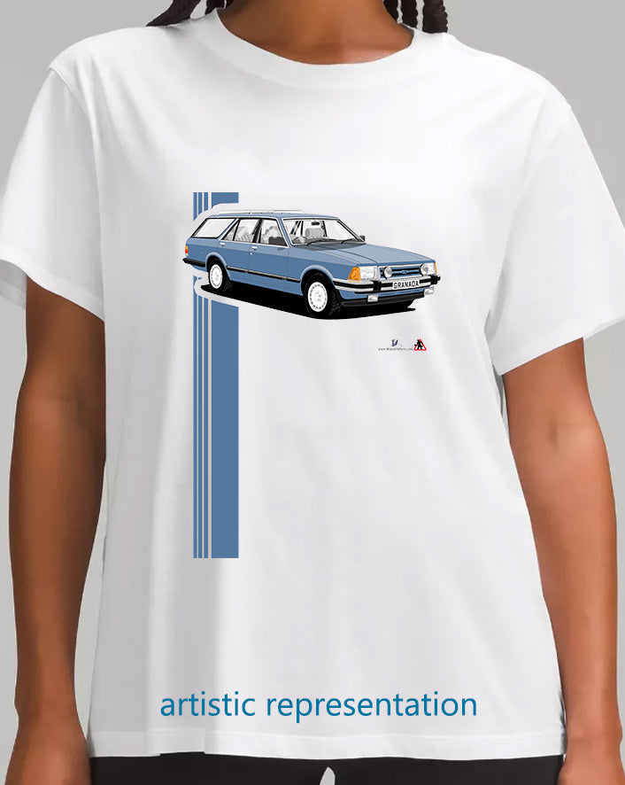 Ford Granada Mk2 facelift Ghia X Estate in BlueT Shirt