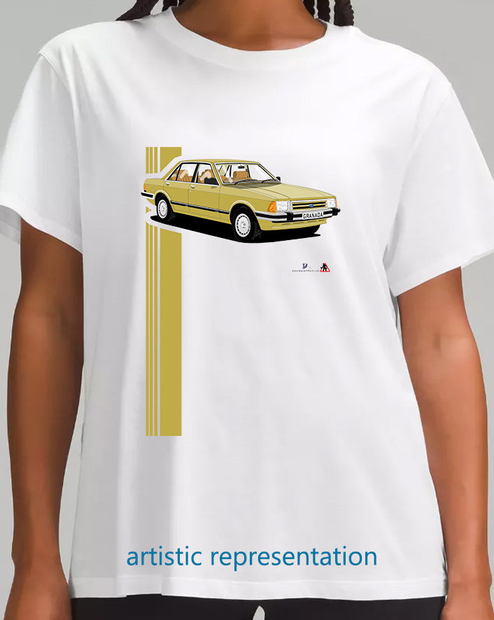 Ford Granada Mk2 facelift Ghia in Yellow Gold Shirt