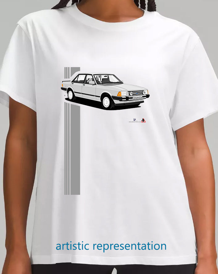 Ford Granada Mk2 Injection Sport in Silver T Shirt