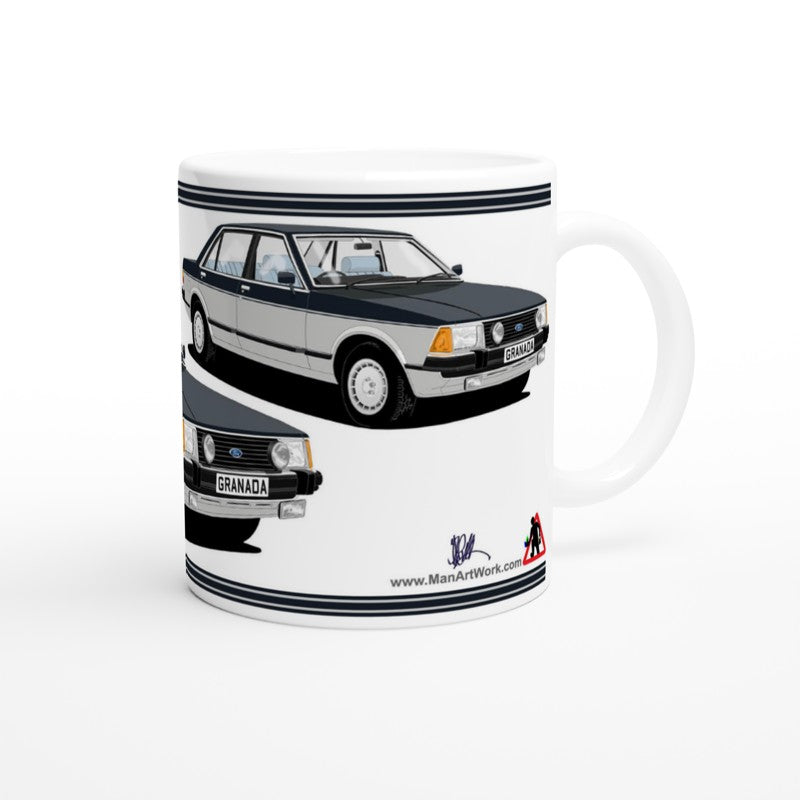 Ford Granada Mk2 Sapphire Art Mug