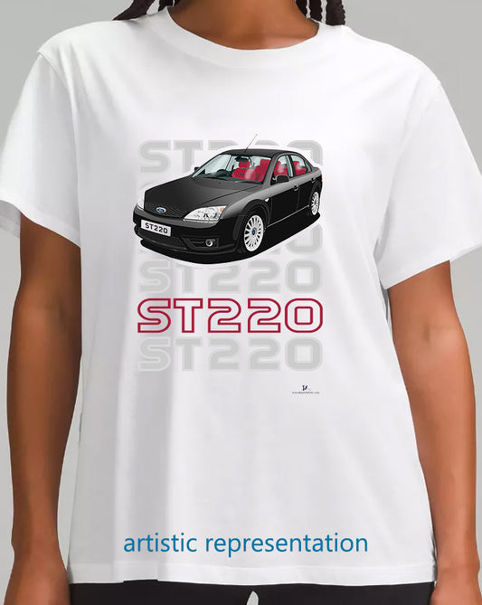 Ford Mondeo MK3 ST220 Hatchback in Black & Red T Shirt