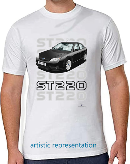 Ford Mondeo MK3 ST220 Hatchback in Black & White T Shirt