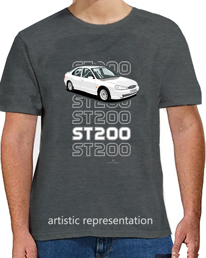 Ford Mondeo MK2 ST200 Hatchback in White T Shirt