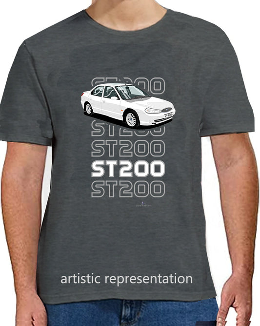 Ford Mondeo MK2 ST200 Saloon in White T Shirt