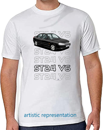 Ford Mondeo MK2 ST24 Saloon in Black T Shirt