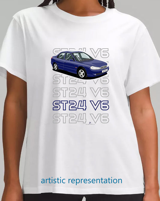 Ford Mondeo MK2 ST24 Saloon in Blue T Shirt