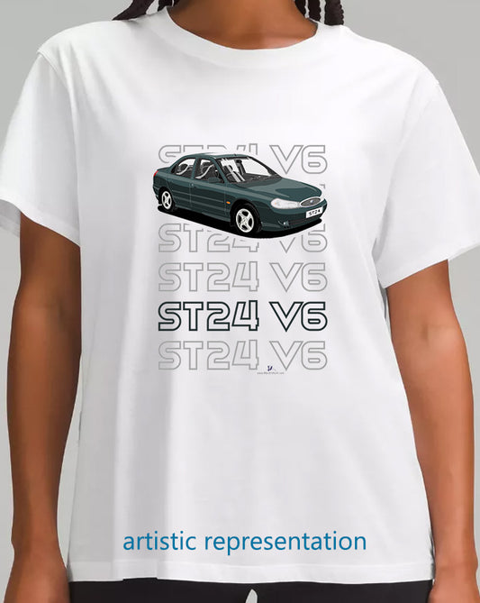 Ford Mondeo MK2 ST24 Saloon in Green T Shirt